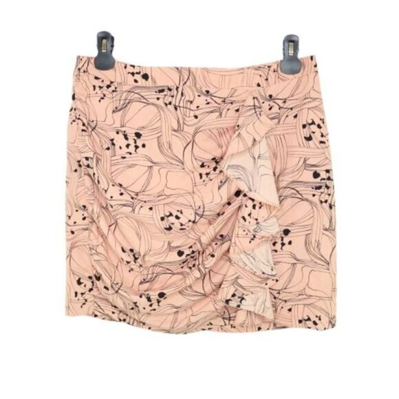 Womens Draped Flounce-detail Ruffle Mini Skirt - Picture 3 of 9